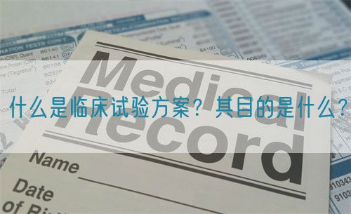 什么是臨床試驗方案？其目的是什么？(圖1)